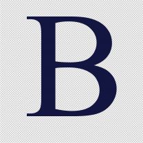 Beta Greek Lettering Vinyl Decal Sticker