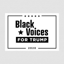 Black Boices For Trump Rally Decal Sticker