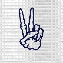 Bone Fingers Motorcycle Vinyl Decal Sticker