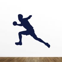 Boy Playing Silhouette Vinyl Wall Decal