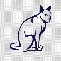 Cat 2 Animal Shape Vinyl Decal Sticker