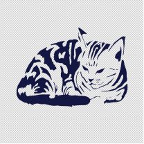 Cat 8 Animal Shape Vinyl Decal Sticker