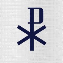 Chi Rho Symbol Vinyl Decal Sticker