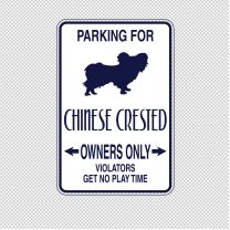 Chinese Crested Dog Animal Shape Vinyl Decal Sticker