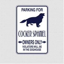Cocker Spaniel Dog Animal Shape Vinyl Decal Sticker