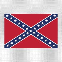 Confederate State Flag Decal Sticker