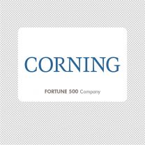 Corning Company Logo Graphics Decal Sticker