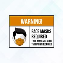 Covid19 Face Mask Required Style2 Vinyl Sticker