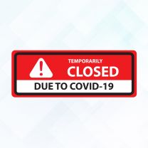 Covid19 Warning Corona Virus Sign Vinyl Sticker