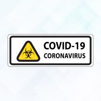 Covid19 Warning Corona Virus Sign 2 Vinyl Sticker