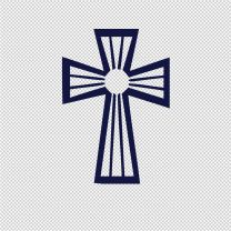 Cross Vinyl Decal Sticker