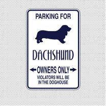 Dachshund Dog Animal Shape Vinyl Decal Sticker