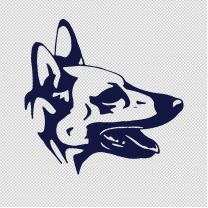 Dog Animal Shape Vinyl Decal Sticker