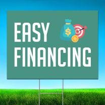 Easy Financing Digitally Printed Street Yard Sign