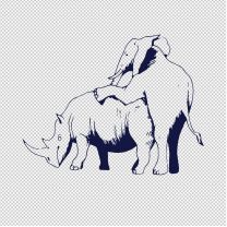 Elephant 1 Animal Shape Vinyl Decal Sticker