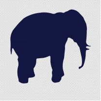 Elephant 2 Animal Shape Vinyl Decal Sticker