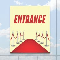 Entrance Full Color Digitally Printed Window Poster