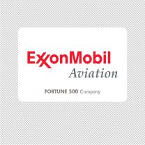 Exxon Mobil Company Logo Graphics Decal Sticker