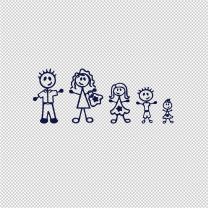 Fam 1 Stick Families Vinyl Decal Sticker