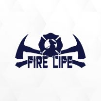 Fire Life Firefighter Vinyl Decal Sticker