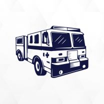 Fire Truck Firefighter Vinyl Decal Sticker