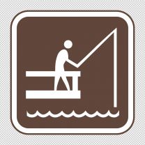 Fishing Pier  Decal Sticker