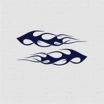 Flame Motorcycle Vinyl Decal Sticker