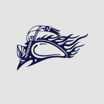 Flame Tank Motorcycle Vinyl Decal Sticker