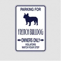 French Bulldog Dog Animal Shape Vinyl Decal Sticker