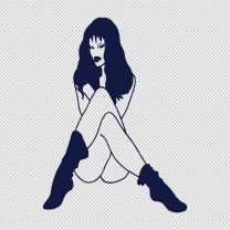 Girl 4 Posing Body Figure Decal Sticker