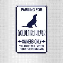 Golden Retriever Dog  animal Shape Vinyl Decal Sticker