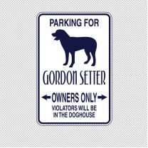Gordon Setter Dog Animal Shape Vinyl Decal Sticker