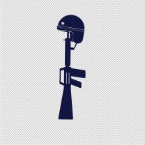 Gun Military Vinyl Decal Sticker