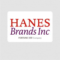 Hanesbrands Company Logo Graphics Decal Sticker
