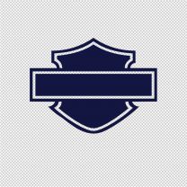 Hd Crest Motorcycle Vinyl Decal Sticker