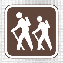 Hiking Trail Decal Sticker