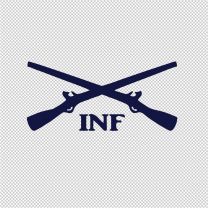 Inf Military Vinyl Decal Sticker