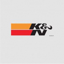 K& N Filter Racing Decal Sticker
