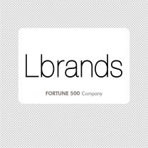 L Fabrands Company Logo Graphics Decal Sticker