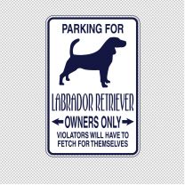 Labrador Retriever Dog Animal Shape Vinyl Decal Sticker
