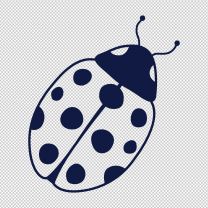 Long Ladybug Decal Sticker