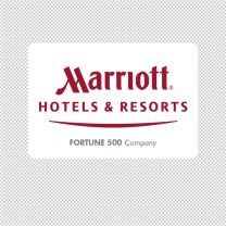 Marriott Hotels And Resorts Company Logo Graphics Decal Sticker