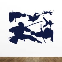 Martialarts Silhouette Vinyl Wall Decal