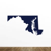 Maryland Silhouette Vinyl Wall Decal