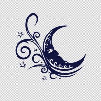 Moon Branch Decorative Vinyl Decal Stickers 