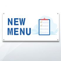 New Menu Digitally Printed Banner