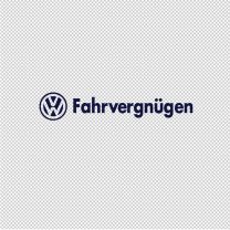 New Vw Fahrvergnugen Vinyl Decal Sticker