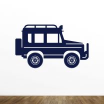 Off Road Vehicle Vector Illustration Silhouette Wall Decal