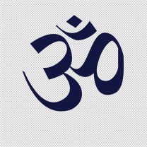 Om (ohm) Symbol Decal Sticker