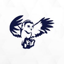 Owl Windshield Vinyl Decal Sticker